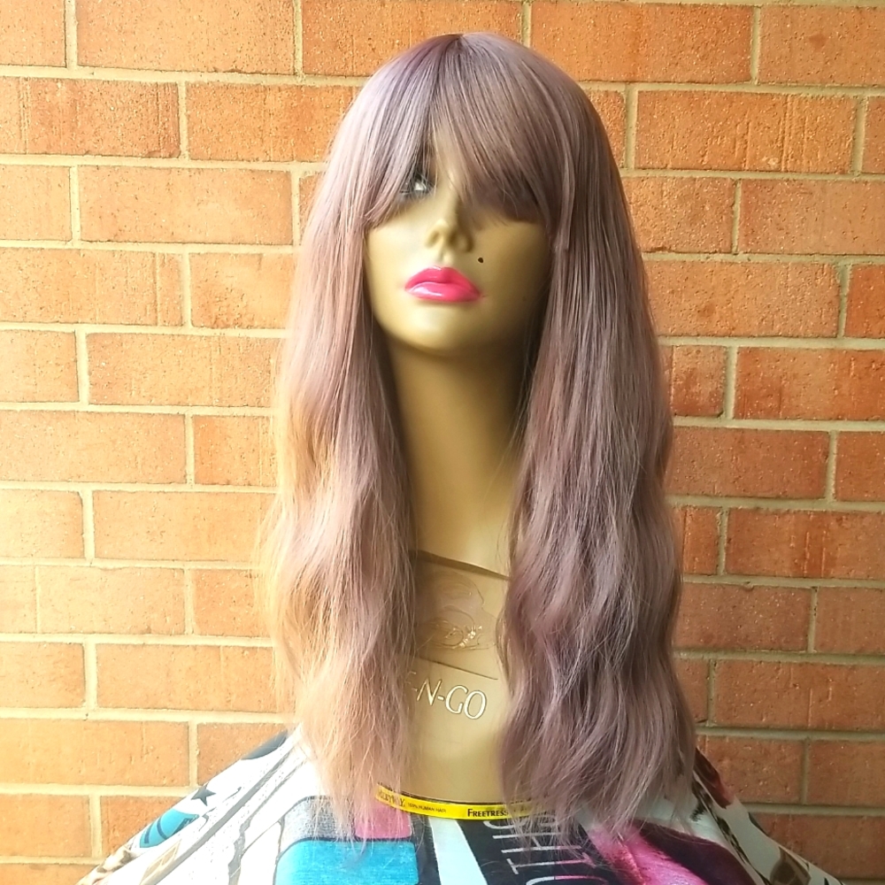 ROSE PURPLE PINK WAVY MEDIUM